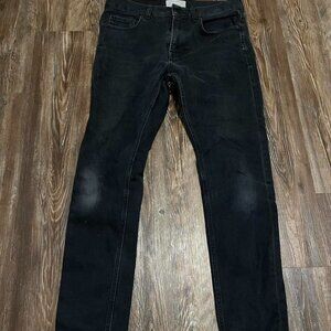 Everlane CUSTOM The Slim Jean Tag size 31x30 Sashiko Boro Stitch Kapital Black